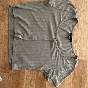 Tan Crop Top